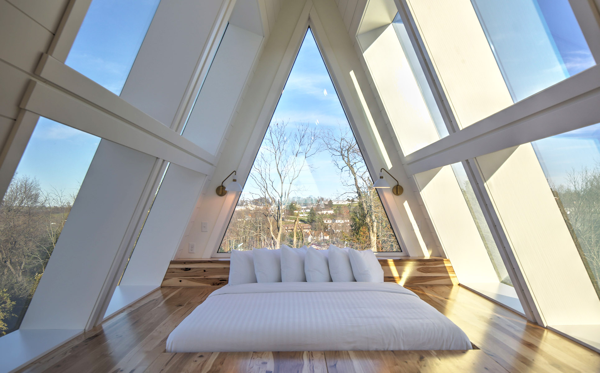 Master bedroom in loft