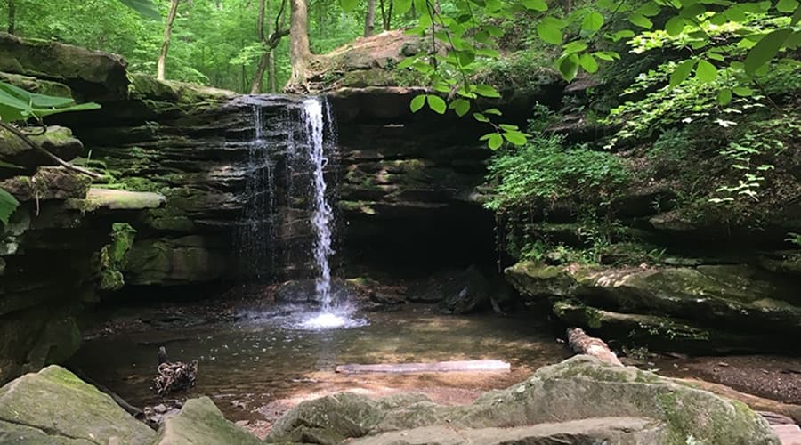 Dundee Falls Trail waterfall - top 10 things to do in Amish country