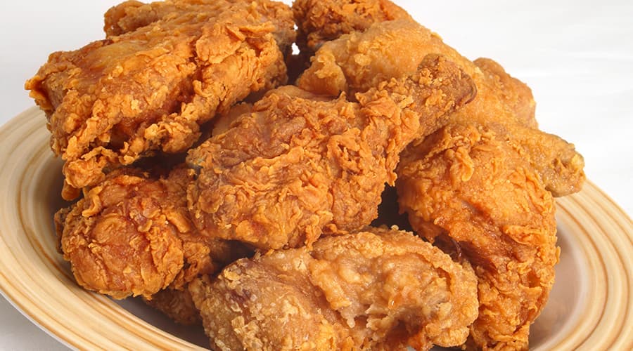 fried chicken from Mrs. Yoders - top 10 things to do in Amish country