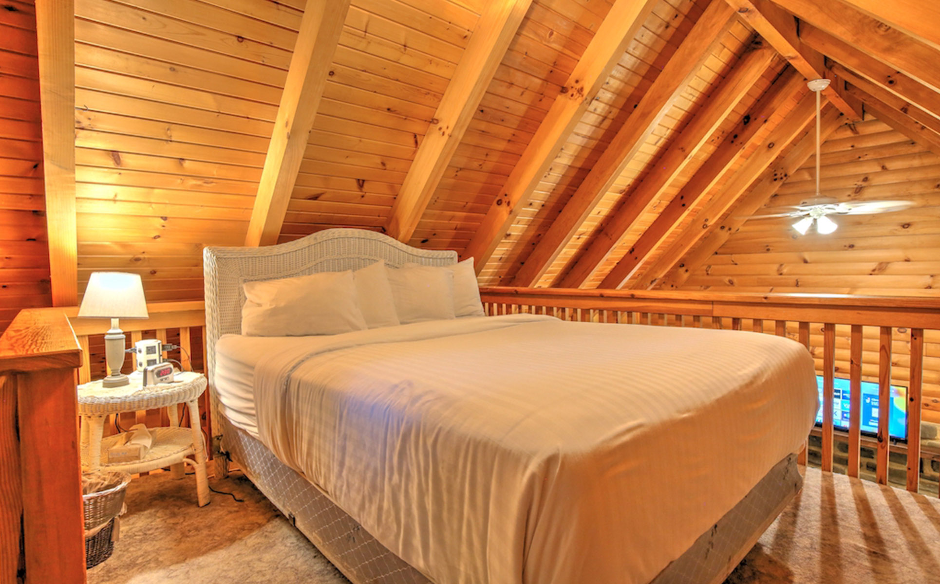 Apple Blossom Cabin Bedroom