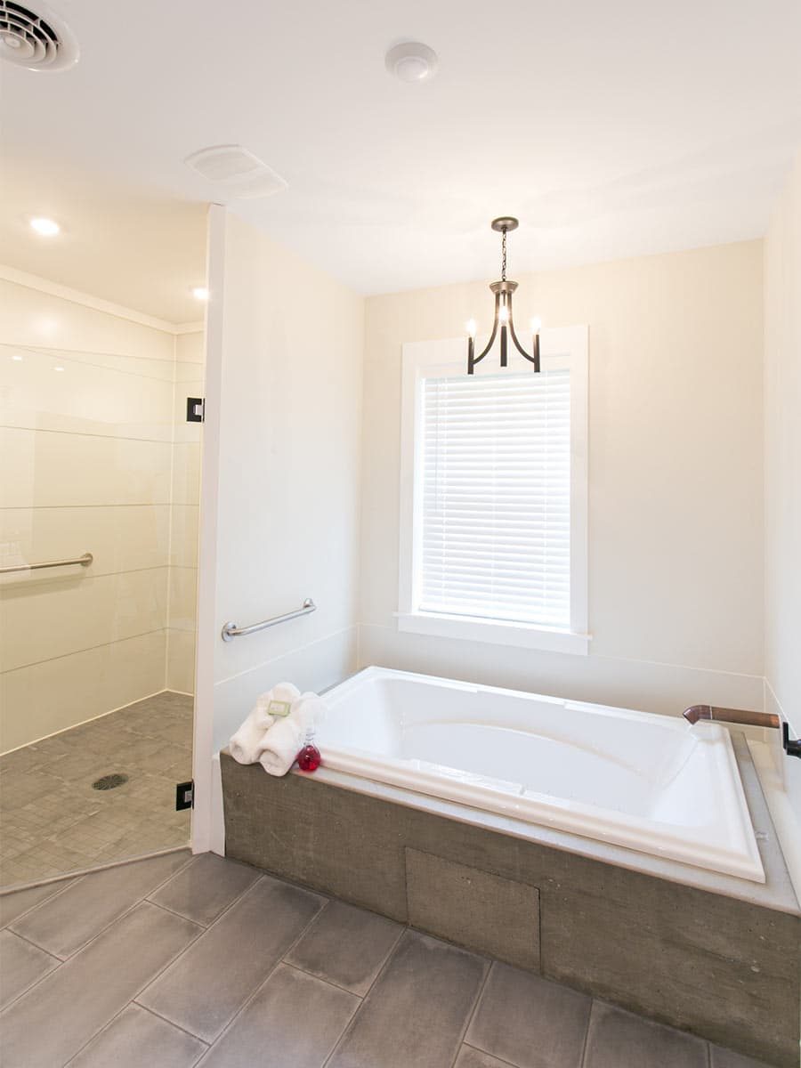 Bathtub and walk-in shower