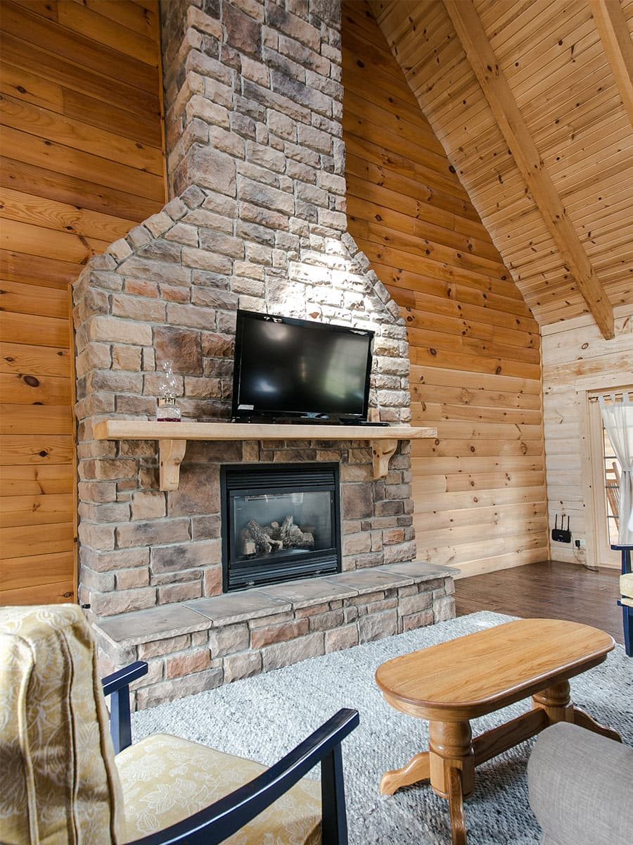 Stone Fireplace