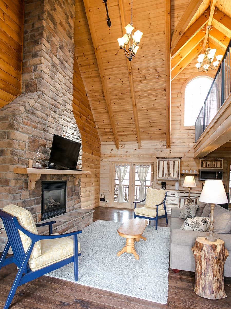 Living Room with Loft Above