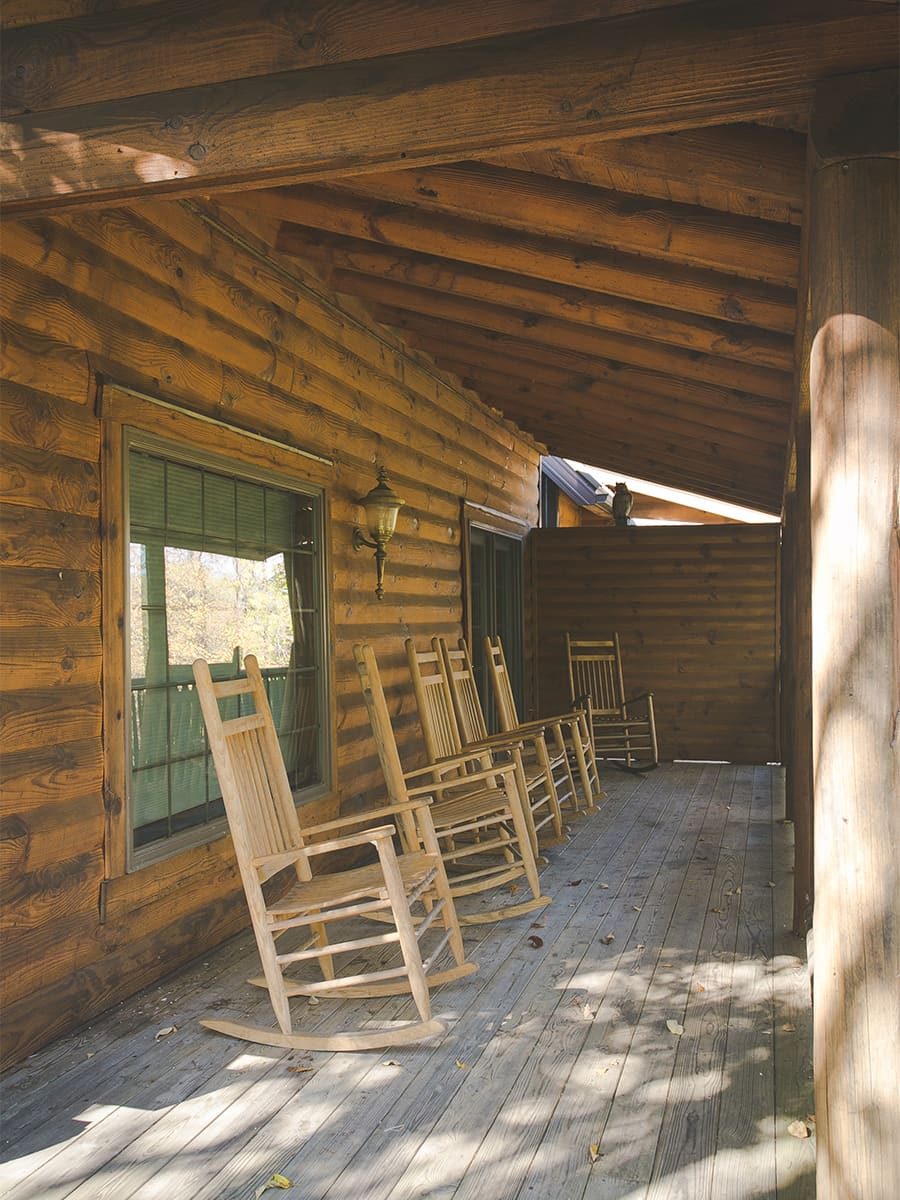 Rocking chairs on the porch