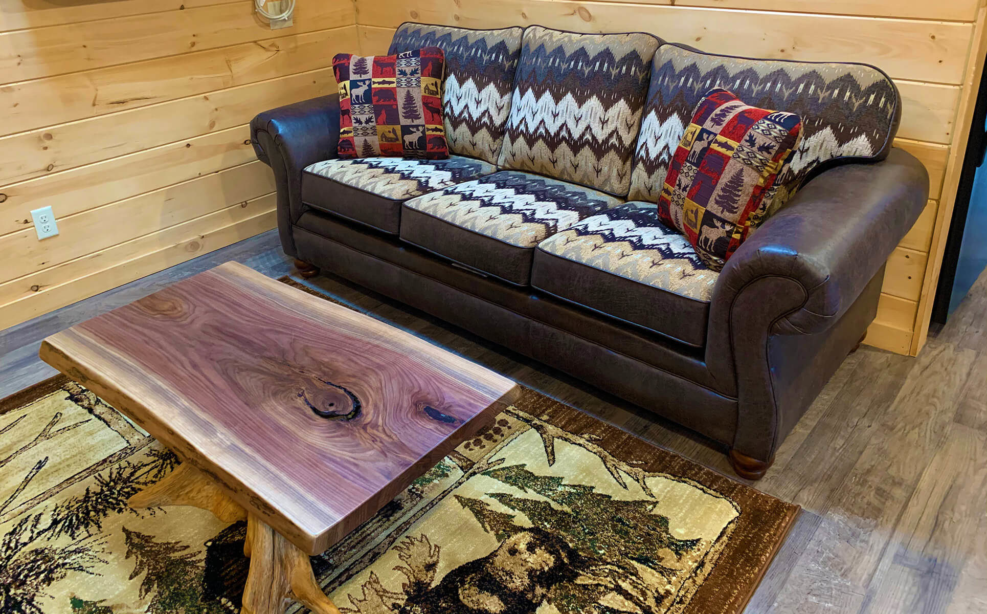 Briarwood Cabin couch