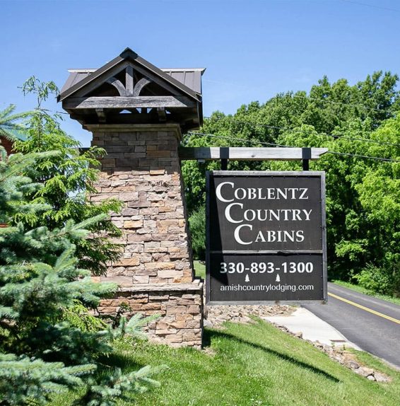 Coblentz Country Cabins Sign