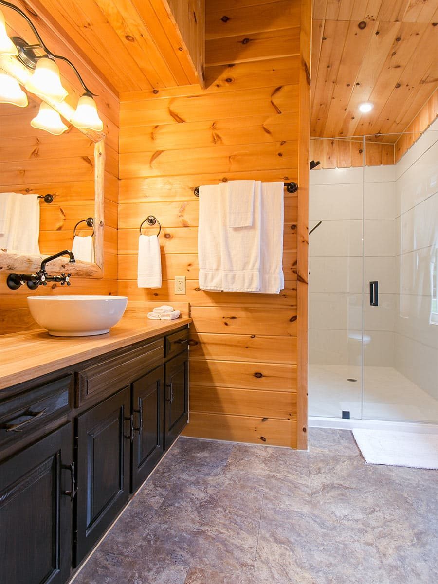 Bathroom with walk-in shower