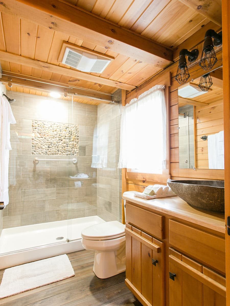 Bathroom with walk-in shower