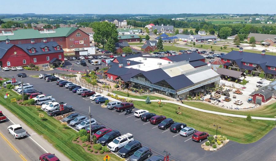 Sheiya Market from above - a top Amish country attraction