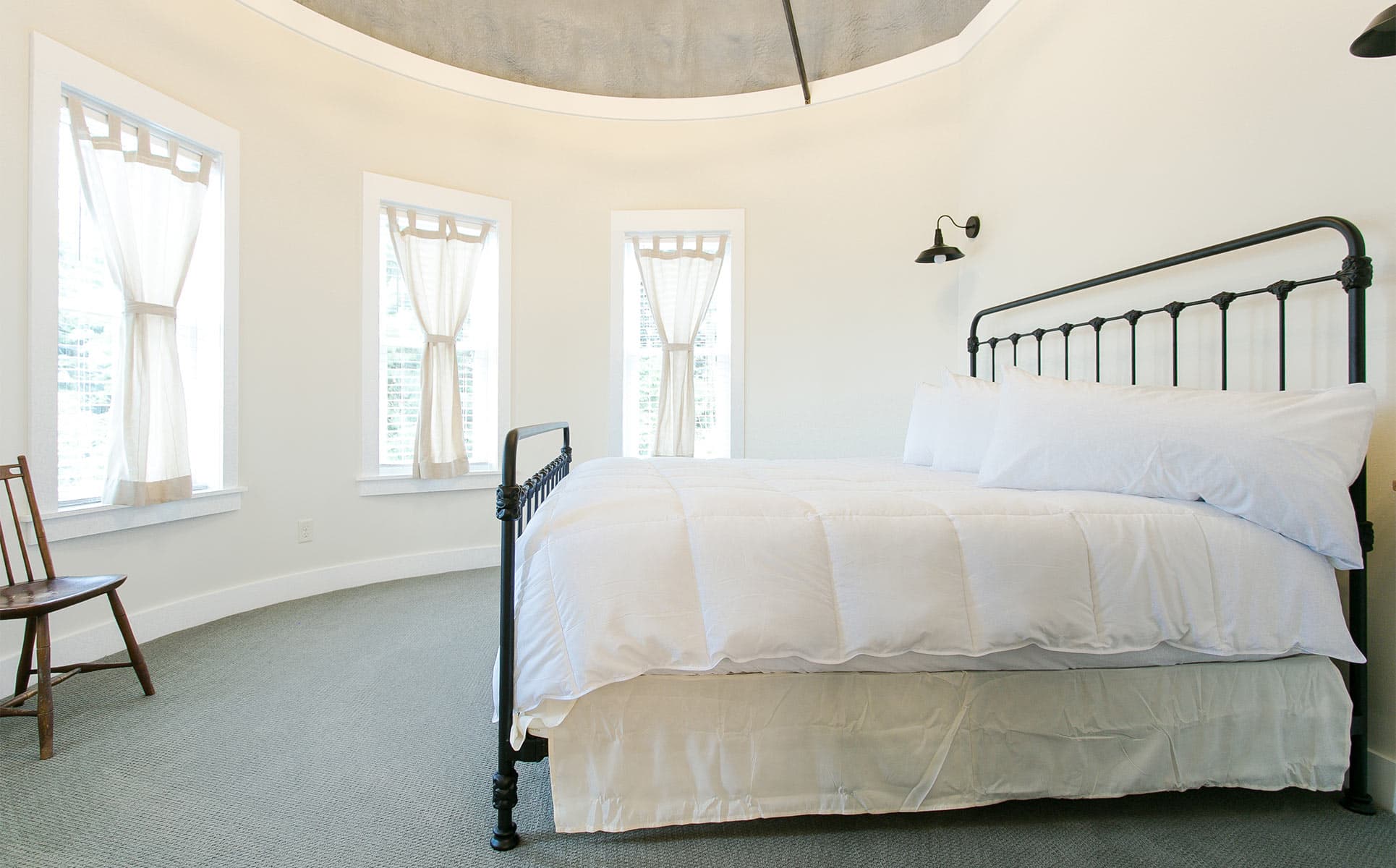 Bed in Silo Bedroom