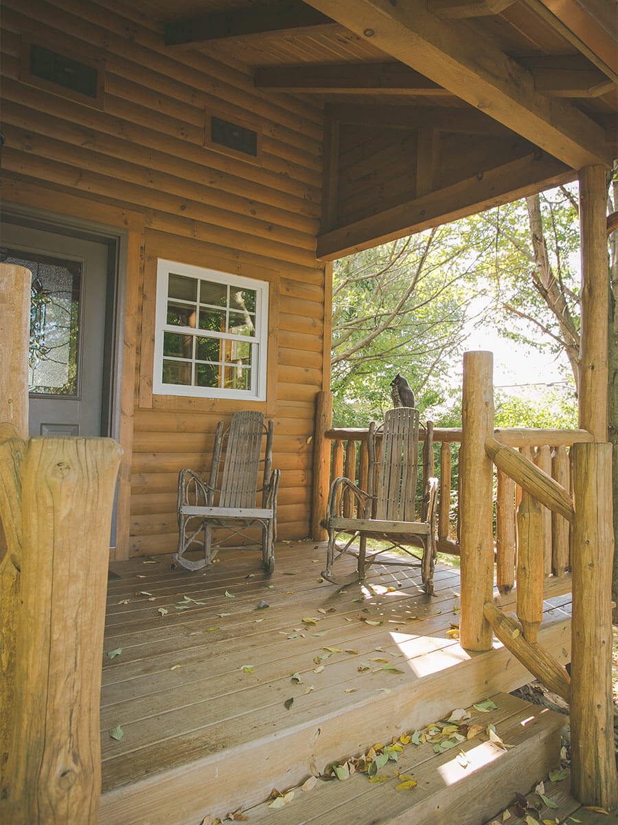 Front Porch with Rocking chairs