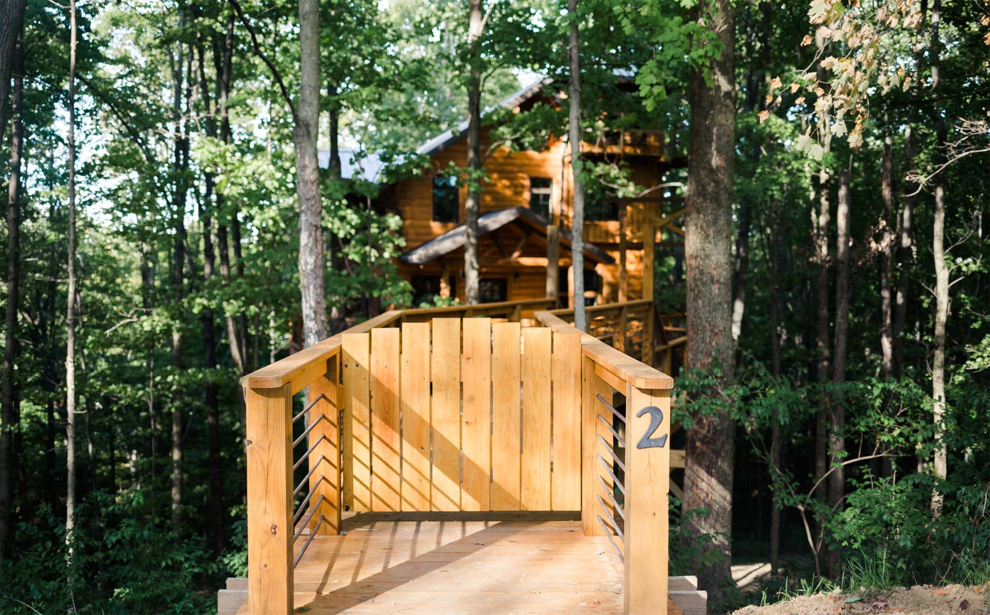 Gate in exterior of Treehouse #2