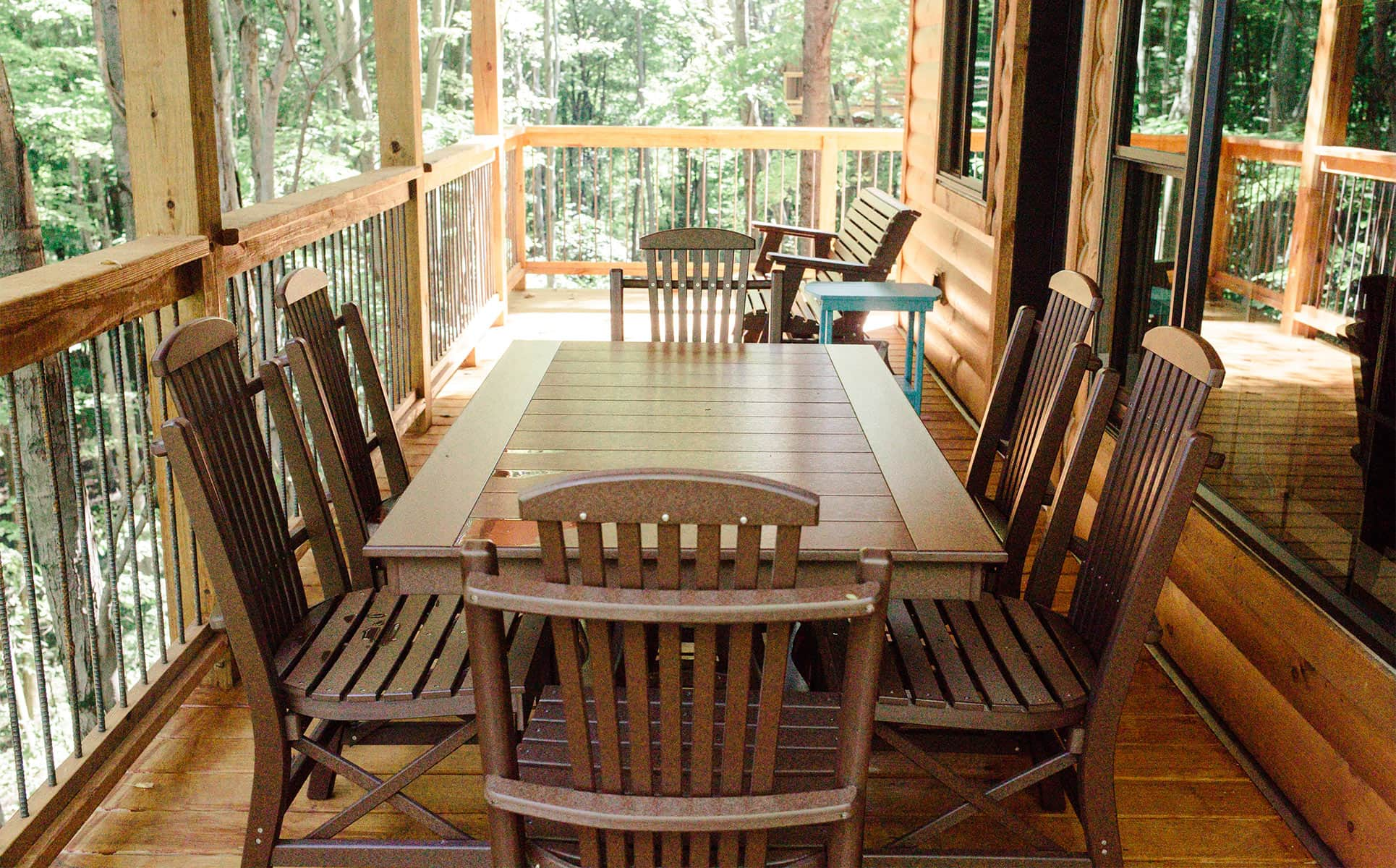 Back Deck with table and chairs