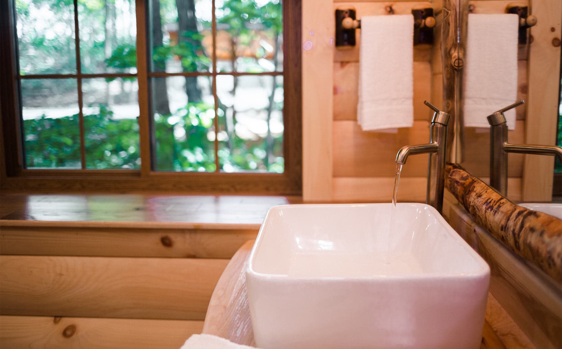 White sink in upstairs bathroom