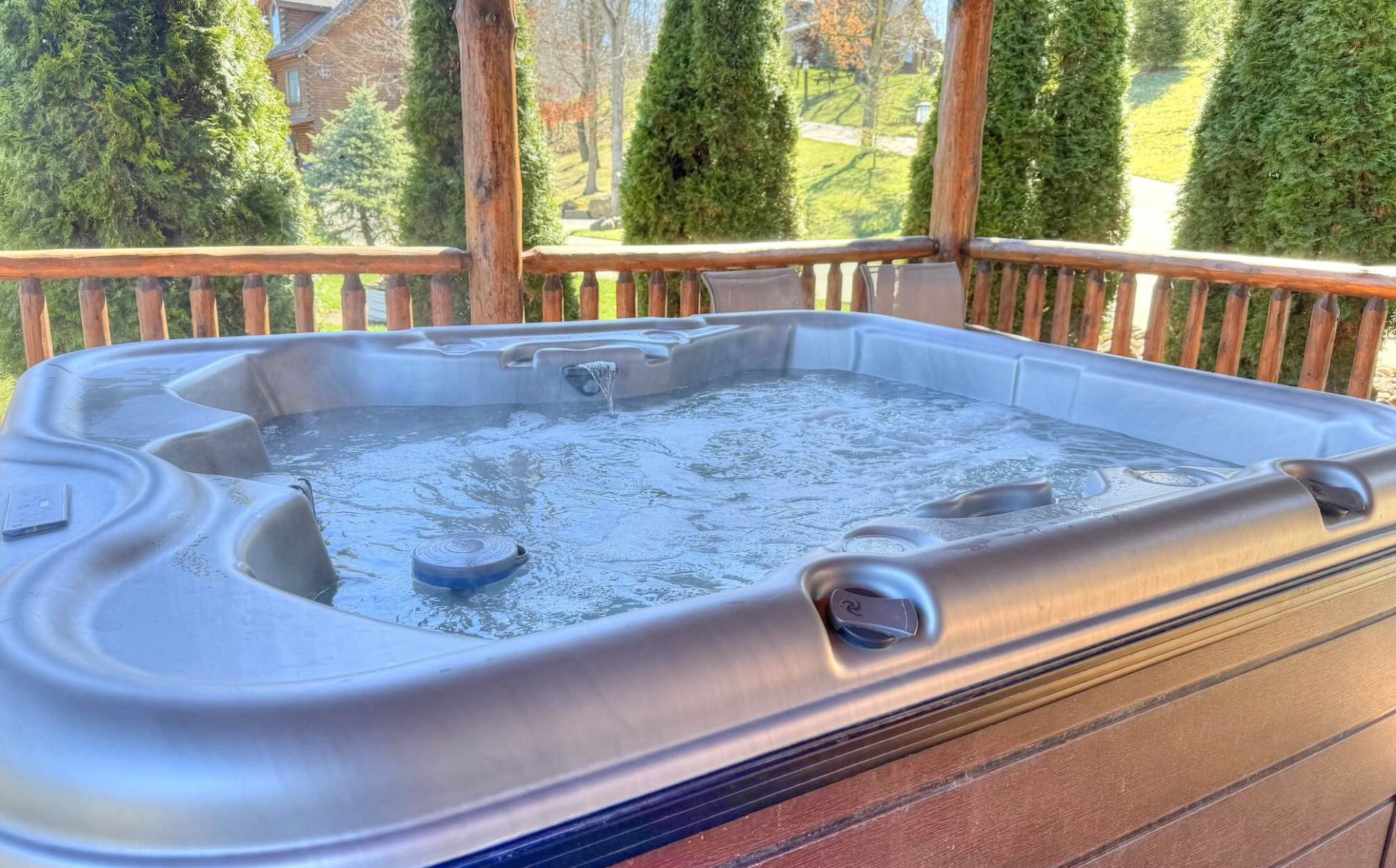 Exterior hot tub