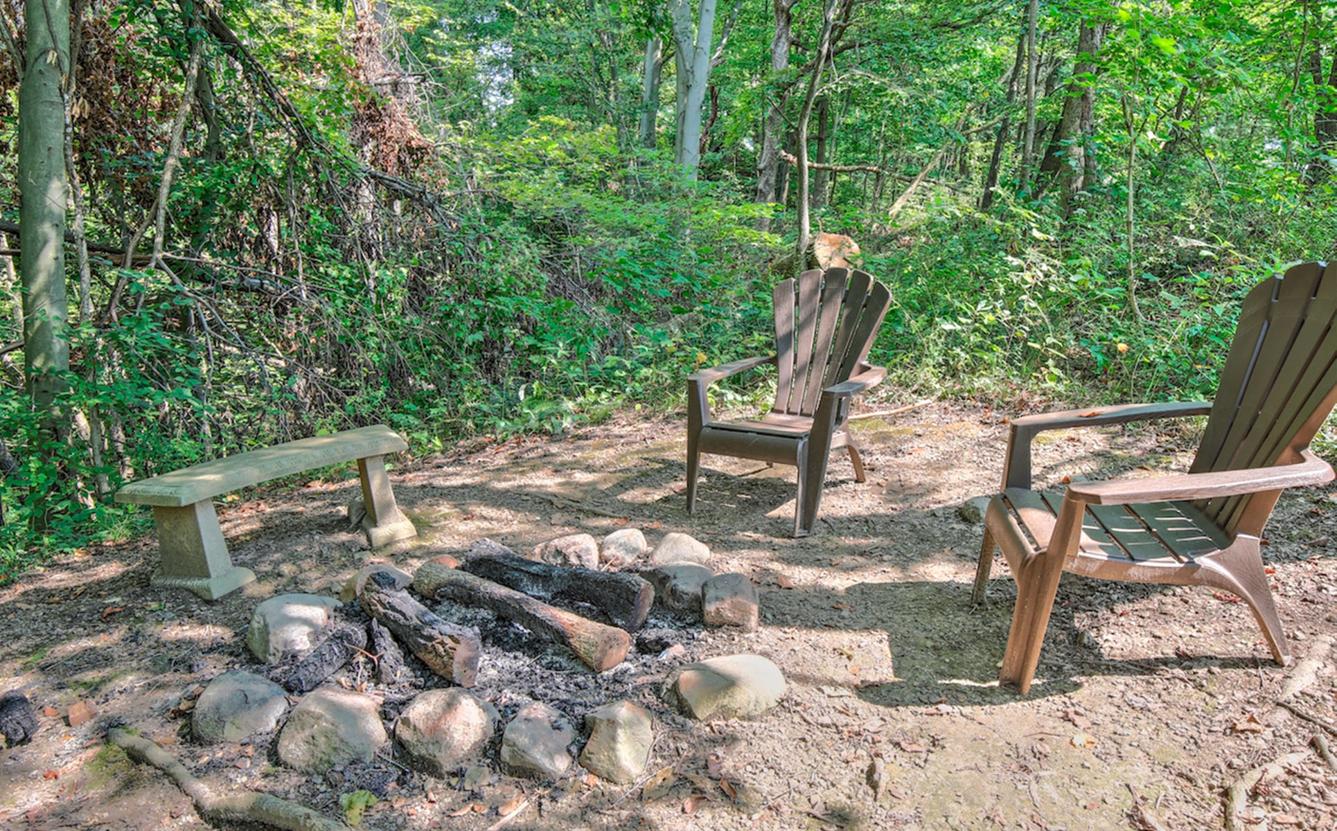 Wild Rose Cabin fire ring